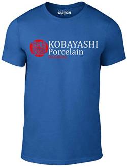 Reality Glitch Herren Kobayashi Porcelain T-Shirt (Königsblau, Groß) von Reality Glitch