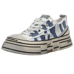 Rebecca White Damen Sneaker White+Blue Stripe Gr. 39 von Rebecca White