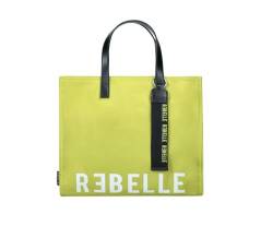 Borsa a mano Electra in Nylon Green von Rebelle