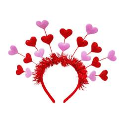 Herz Stirnband Liebe Herz Haarband Haar Hoop Glitzer Lametta Kopfschmuck Haarschmuck Für Valentinstag Neujahr Hochzeit Liebe Kopfschmuck von Rebellious