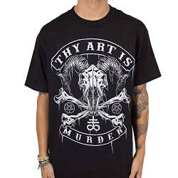 Man Thy Art is Murder Summer Mens Baphomet Skull T-Shirt von Rebirth