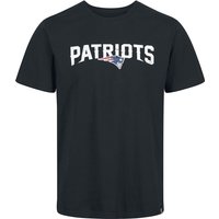 Recovered Clothing T-Shirt - NFL Patriots Logo - S bis M - für Männer - Größe M - schwarz von Recovered Clothing