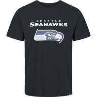 Recovered Clothing T-Shirt - NFL Seahawks Logo - S bis L - für Männer - Größe S - schwarz von Recovered Clothing