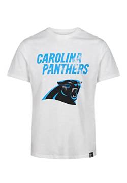 Recovered Carolina Panthers White NFL Est Ecru T-Shirt - L von Recovered