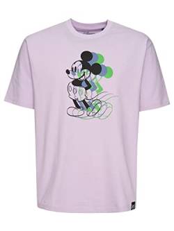 Recovered Disney 3 Tone Fade Mickey Mouse Relaxed Purple T-Shirt by S von Recovered