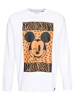 Recovered Disney Trippy Mickey Mouse Relaxed L/S White T-Shirt by XL von Recovered