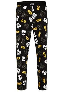 Recovered Herren Star Wars Loungehose – Erwachsene Darth Vader & Storm Trooper All Over Print Baumwollstoff – Pyjamahose für Loungewear Nachtwäsche, mehrfarbig, M von Recovered