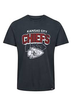 Recovered Kansas City Chiefs Black NFL Galore Washed T-Shirt - XXL von Recovered
