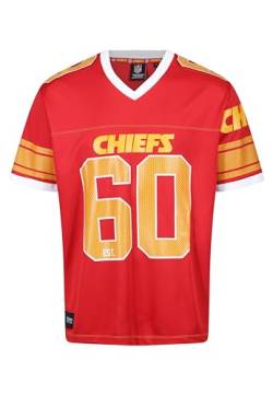 Recovered Kansas City Chiefs Red NFL Oversized Jersey Trikot Mesh Relaxed Top - 3XL von Recovered