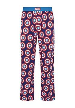 Recovered - Loungepants Pyjama Bottoms - Marvel Captain America Black M von Recovered