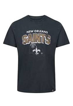 Recovered New Orleans Saints Black NFL Galore Washed T-Shirt - 3XL von Recovered