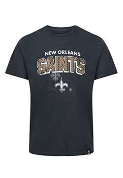 Recovered New Orleans Saints Black NFL Galore Washed T-Shirt - M von Recovered