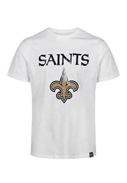 Recovered New Orleans Saints White NFL Est Ecru T-Shirt - L von Recovered