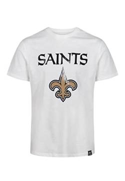 Recovered New Orleans Saints White NFL Est Ecru T-Shirt - M von Recovered
