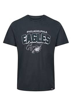 Recovered Philadelphia Eagles Black NFL Galore Washed T-Shirt - L von Recovered