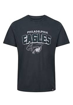 Recovered Philadelphia Eagles Black NFL Galore Washed T-Shirt - XL von Recovered