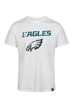 Recovered Philadelphia Eagles White NFL Est Ecru T-Shirt - M von Recovered