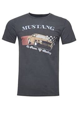 Recovered T-Shirt Ford The Power of Mustang - L - Charcoal von Recovered