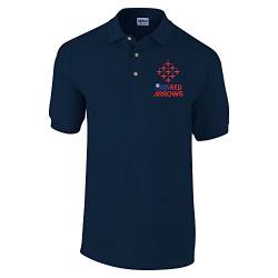 Red Arrows Diamond 9 Logo Poloshirt Gr. L, navy von Red Arrows