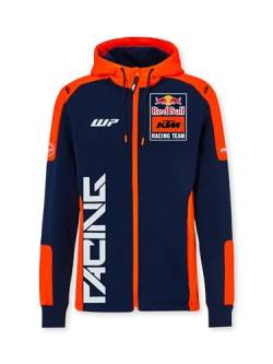 Red Bull - KTM Replica Team Zip Hoodie - Offizielles Merchandise, Dynamischer Renn-Print, Premium-Qualität - Herren - Größe 3XL - Blau/Orange von Red Bull