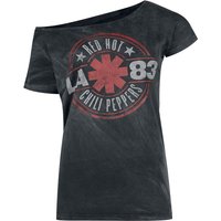Red Hot Chili Peppers T-Shirt - Distressed Logo - M bis XXL - für Damen - Größe L - schwarz  - Lizenziertes Merchandise! von Red Hot Chili Peppers