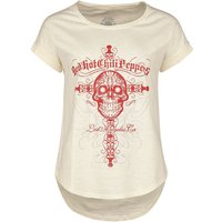 Red Hot Chili Peppers T-Shirt - LA Skull - S bis XXL - für Damen - Größe L - beige  - Lizenziertes Merchandise! von Red Hot Chili Peppers