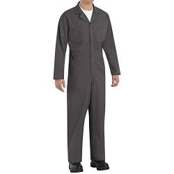 Red Kap Men's Twill Action Back Coverall, Charcoal, 44 von Red Kap