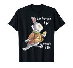 Alice im Wunderland White Rabbit Running Late Hurrying T-Shirt von Red Magnolia Lane
