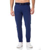 RedBridge Chinohose Chino Hose Pants mit Gürtel Indigo W29 L32 von RedBridge