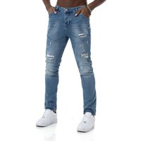 RedBridge Destroyed-Jeans Red Bridge Herren Jeans Hose Denim Pants Blau W29 L34 5-Pocket-Style von RedBridge