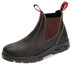 Redback BUBOK Offroad Chelsea Boots - Arbeitsschuhe Work Boots aus Australien - Unisex - Claret Brown | SCHWARZE SOHLE | BLACK SOLE von Redback