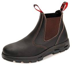 Redback BUSBOK Safety Work Boots aus Australien - mit Stahlkappe - Schwarze Sohle - Unisex | Claret Brown (05.5/38.5) von Redback