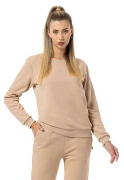 Red Bridge Damen Crewneck Sweatshirt Pullover Premium Basic Beige XS von Redbridge