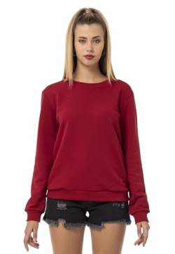 Red Bridge Damen Crewneck Sweatshirt Pullover Premium Basic Bordeaux L von Redbridge