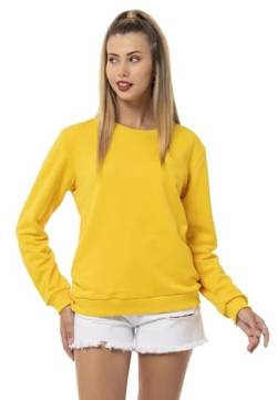 Red Bridge Damen Crewneck Sweatshirt Pullover Premium Basic Gelb L von Redbridge