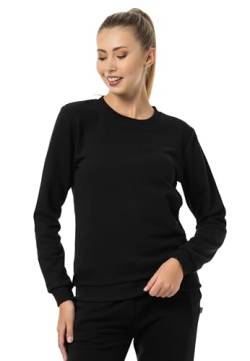 Red Bridge Damen Crewneck Sweatshirt Pullover Premium Basic Schwarz L von Redbridge