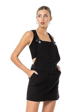 Red Bridge Damen Jeansrock kurzer Rock Overall Latzhose Schwarz L von Redbridge