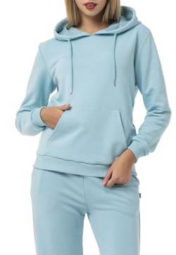 Red Bridge Damen Kapuzenpullover Sweatshirt Hoodie Pullover Premium Basic Hellblau L von Redbridge