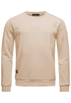 Red Bridge Herren Crewneck Sweatshirt Pullover Premium Basic,Beige-ii,L von Redbridge