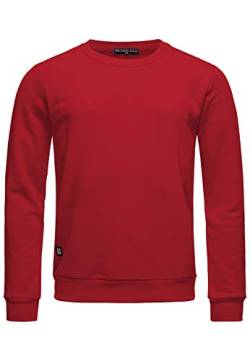 Red Bridge Herren Crewneck Sweatshirt Pullover Premium Basic Bordeaux 3XL von Redbridge