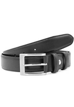 Red Bridge Herren Gürtel Echtleder Ledergürtel Leather Belt RBC Premium Black 110 von Redbridge