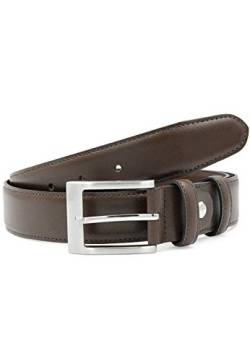 Red Bridge Herren Gürtel Echtleder Ledergürtel Leather Belt RBC Premium Brown 110 von Redbridge