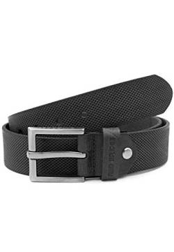 Red Bridge Herren Gürtel Echtleder Ledergürtel Leather Belt Scratched Honeycomb Black 85 von Redbridge