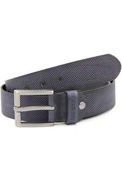 Red Bridge Herren Gürtel Echtleder Ledergürtel Leather Belt Scratched Honeycomb Navy Blue 100 von Redbridge