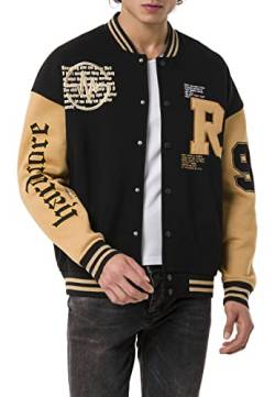 Red Bridge Herren Jacke Sweat College-Jacke Hardcore Schwarz L von Redbridge