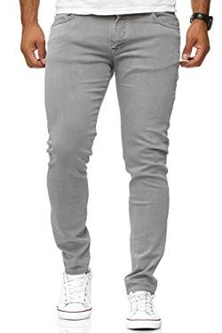 Red Bridge Herren Jeans Hose Slim-Fit Röhrenjeans Denim Colored Grau W30 L34 von Redbridge