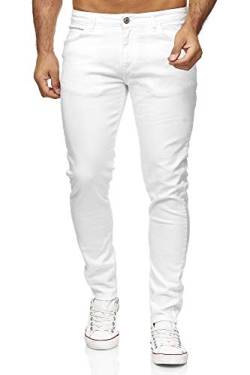 Red Bridge Herren Jeans Hose Slim-Fit Röhrenjeans Denim Colored Weiß W29 L32 von Redbridge