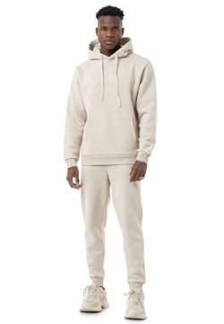 Red Bridge Herren Jogginganzug Sweat Suit Set Hoodie Hose Premium Loose-Fit Stone L von Redbridge