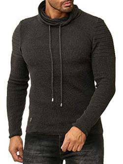 Red Bridge Herren Strickpullover Rollkragen- Pullover Shoulder Lines Anthrazit L von Redbridge