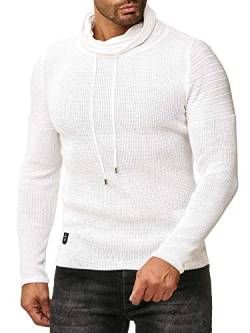 Red Bridge Herren Strickpullover Rollkragen- Pullover Shoulder Lines Weiß L von Redbridge